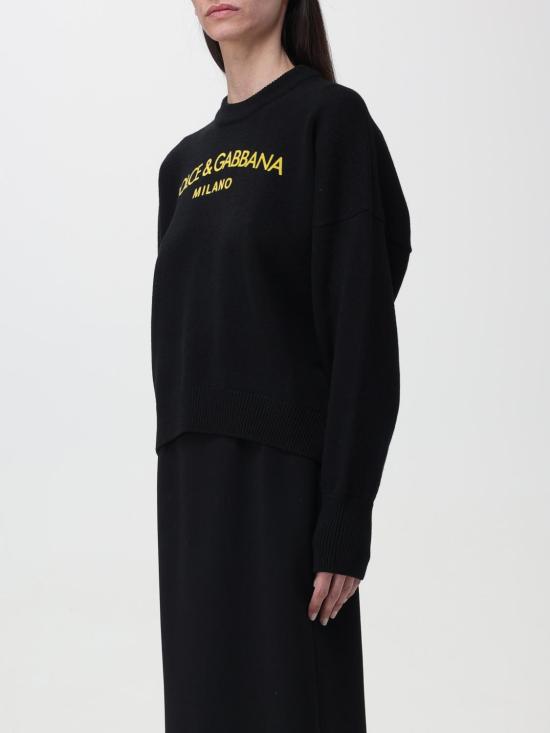 25FW 돌체앤가바나 스웨터 FXW03TJAWX1 N0010 Black - DOLCE & GABBANA