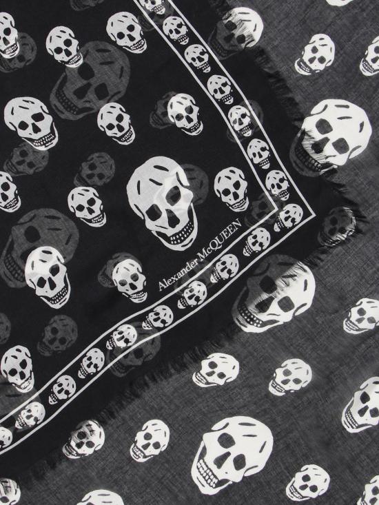 25FW 알렉산더 맥퀸 머플러/스카프 5577174943Q 1078 Black - ALEXANDER MCQUEEN