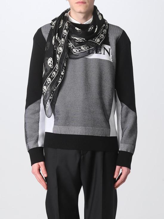 25SS 알렉산더 맥퀸 머플러/스카프 5577174Q060 1078 Black - ALEXANDER MCQUEEN