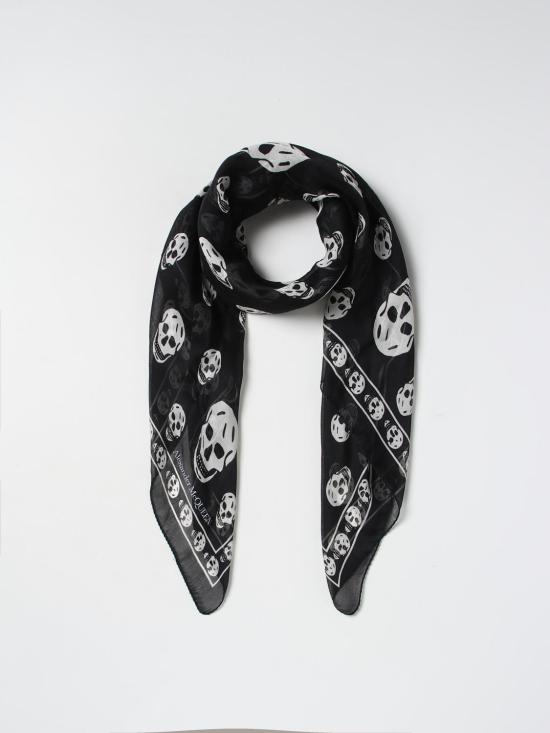 25SS 알렉산더 맥퀸 머플러/스카프 5577174Q060 1078 Black - ALEXANDER MCQUEEN