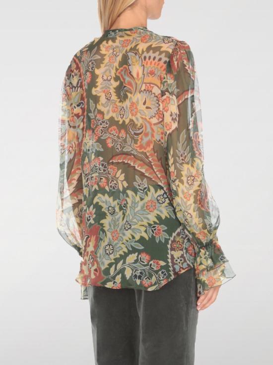 24FW 에트로 블라우스 WRIA003299SA1E3 X0892 Green - ETRO
