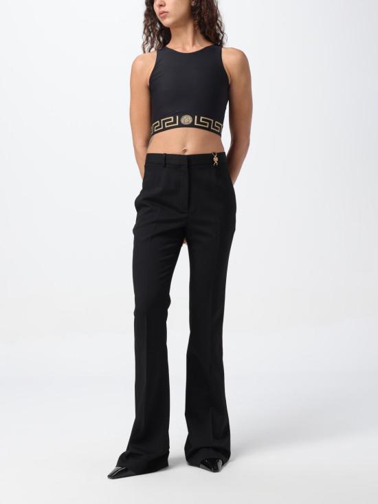 25FW 베르사체 민소매 티셔츠 10041041A06229 1B000 Black - VERSACE