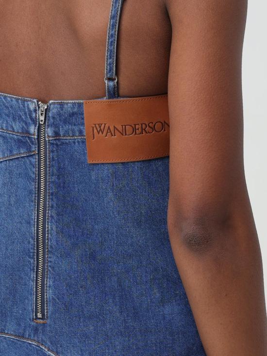 24SS JW앤더슨 미디 원피스 DD0009PG1499 804 Denim - JW ANDERSON