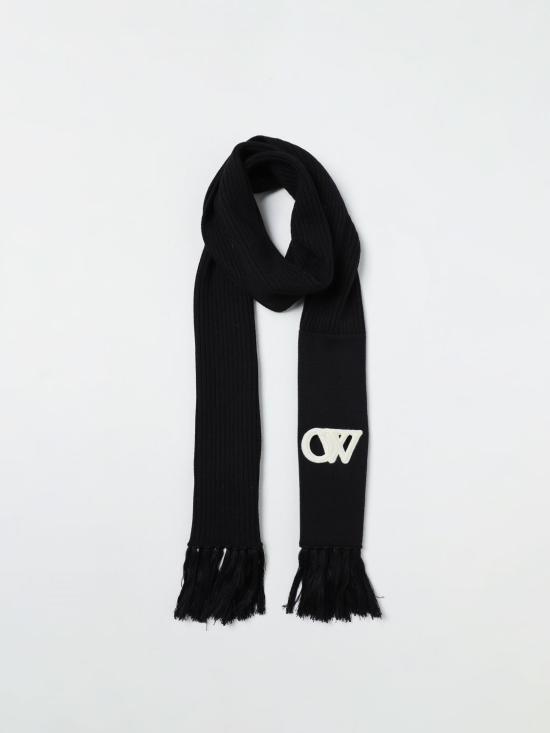 25FW 오프화이트 머플러/스카프 OWMA055F23KNI001 1004 Black - OFF WHITE