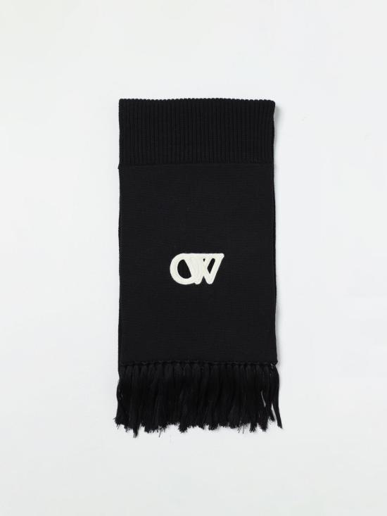 25FW 오프화이트 머플러/스카프 OWMA055F23KNI001 1004 Black