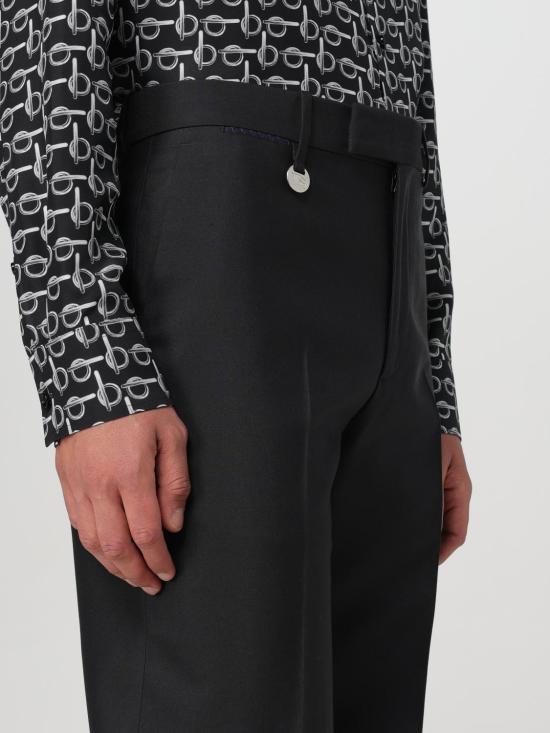 25FW 버버리 스트레이트 팬츠 8088592 Black - BURBERRY