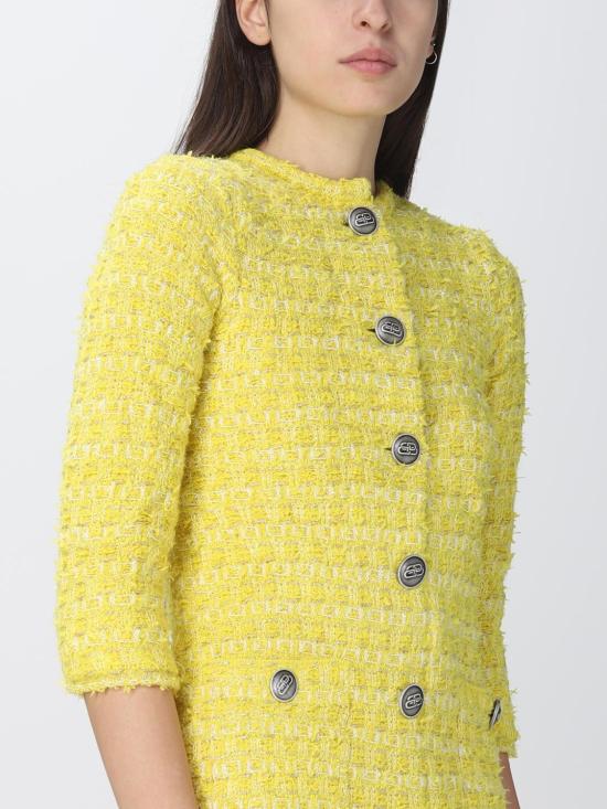  발렌시아가 미디 원피스 704556T1650 7200 Yellow - BALENCIAGA