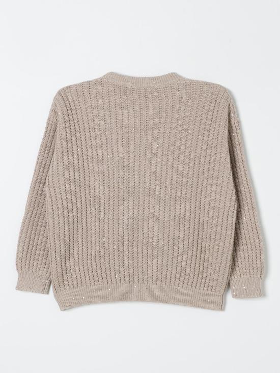 25FW [키즈] 브루넬로 쿠치넬리 풀오버 BDVM78100 C059 Beige - BRUNELLO CUCINELLI