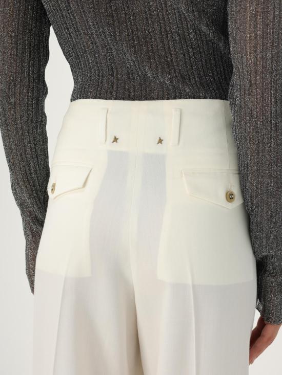  골든구스 스트레이트 팬츠 GWP01203P00138211364 White - GOLDEN GOOSE