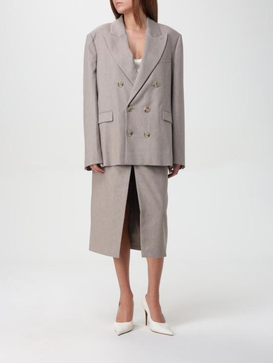 24FW 안다마네 자켓 T163007ATNV115 SANDMELANGE Beige - ANDAMANE