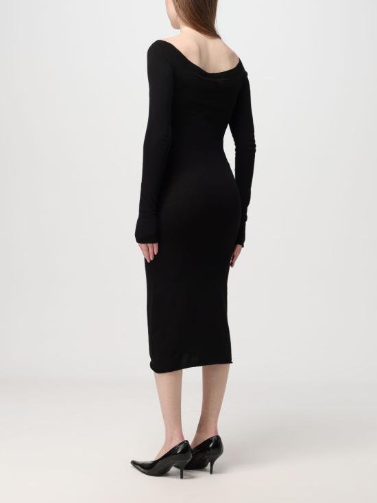  오프화이트 롱 원피스 OWHI055C99KNI001 1001 White - OFF WHITE