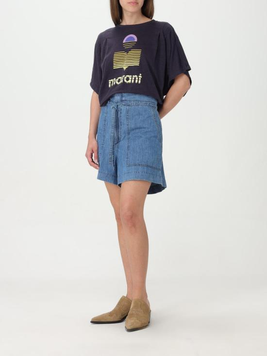  이자벨마랑에뚜왈 숏팬츠 SH0095FAB1H04E 30BU Blue - ISABEL MARANT ETOILE