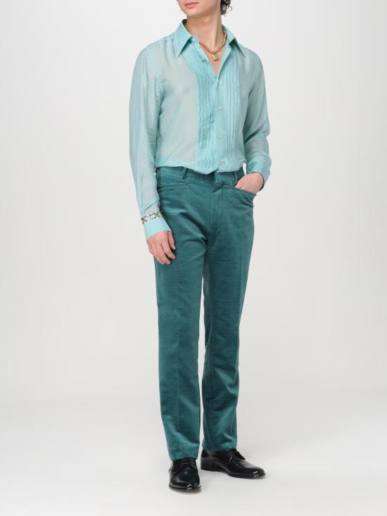 25SS 톰포드 팬츠 PLPW01CGS71 FG600 Green - TOMFORD