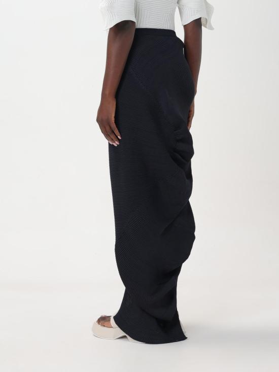 25FW 이세이 미야케 롱 스커트 IM46KG815 79 Navy - ISSEY MIYAKE