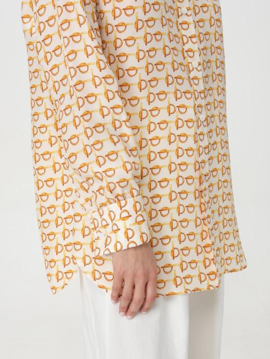 25FW 버버리 B 실크 셔츠 8090731 Gold - BURBERRY