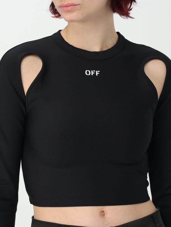 25FW 오프화이트 탑 OWAD211C99JER001 1001 White - OFF WHITE