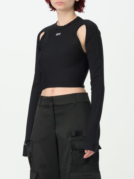 25FW 오프화이트 탑 OWAD211C99JER001 1001 White - OFF WHITE