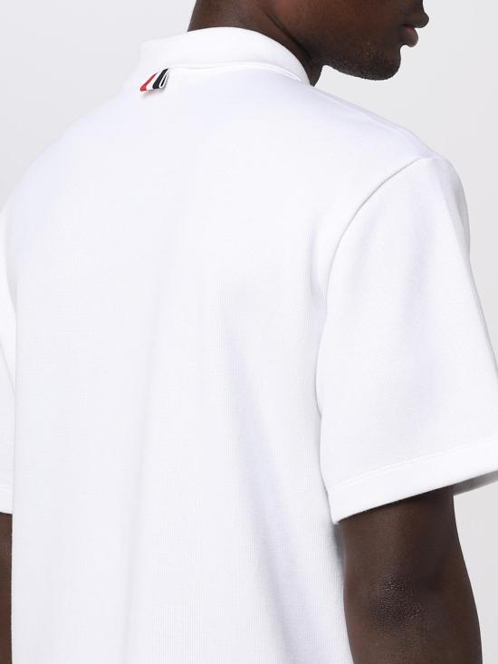  톰브라운 폴로 티셔츠 MJP171AJ0029 100 White - THOM BROWNE