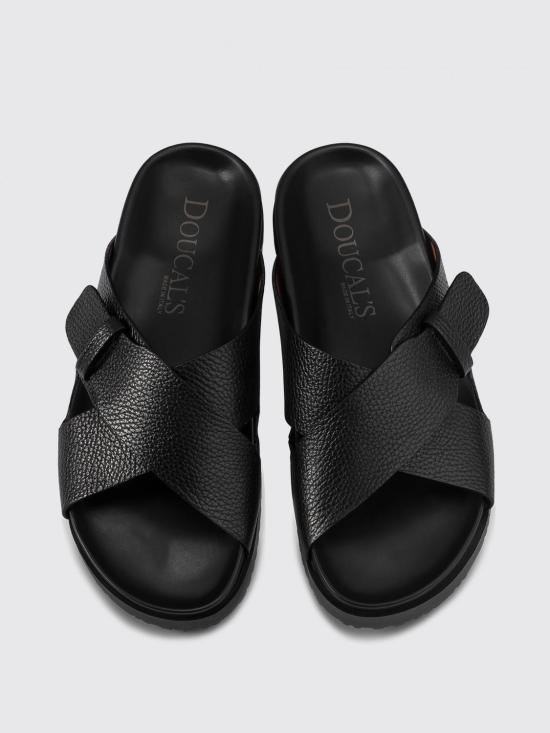 25FW 듀칼 샌들 DU3180NECKPF704 NN00 Black - DOUCAL’S