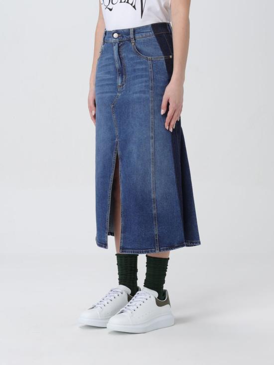  알렉산더 맥퀸 스커트 780574QMACL 4109 Blue - ALEXANDER MCQUEEN