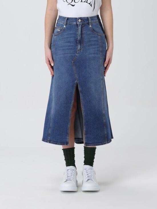  알렉산더 맥퀸 스커트 780574QMACL 4109 Blue