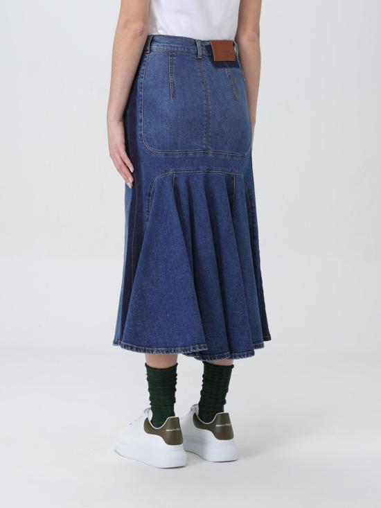  알렉산더 맥퀸 스커트 780574QMACL 4109 Blue - ALEXANDER MCQUEEN