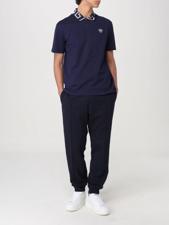 25FW 베르사체 스트레이트 팬츠 10125681A09063 1UI20 Navy - VERSACE