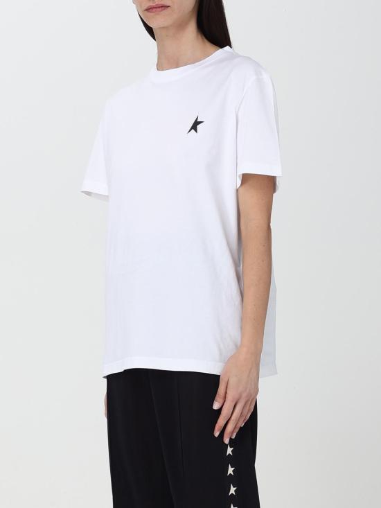 25FW 골든구스 반팔 티셔츠 GWP01220P00059310364 White - GOLDEN GOOSE