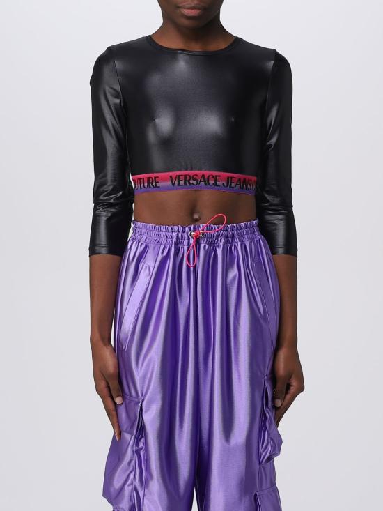  베르사체 탑 74HAH218J0062 899 Black