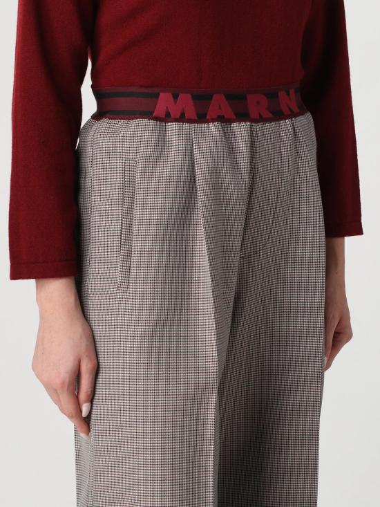  마르니 팬츠 PAMA0428U0UTWA03 PDR82 Burgundy - MARNI