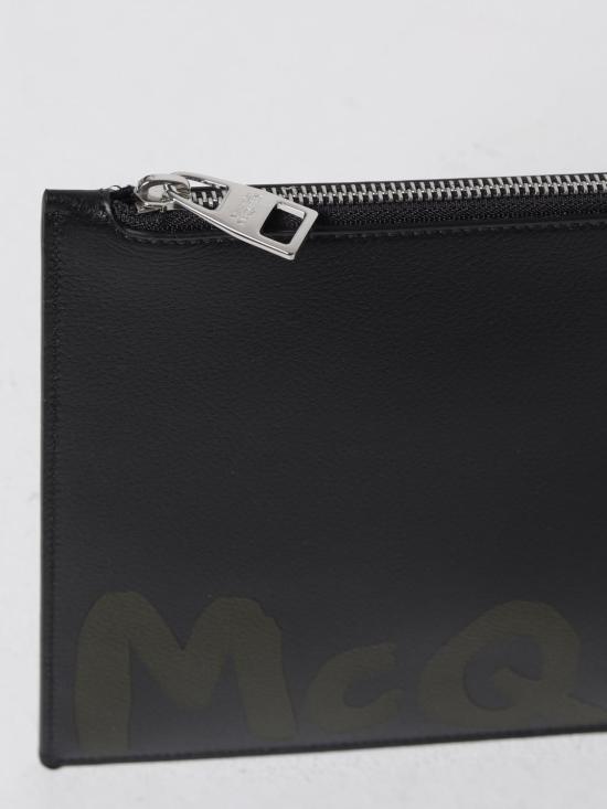 25FW 알렉산더 맥퀸 클러치/파우치 5604721AAQ5 1088 Black - ALEXANDER MCQUEEN