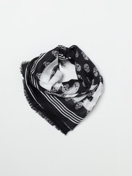  알렉산더 맥퀸 머플러/스카프 6611494418Q 1078 Black - ALEXANDER MCQUEEN