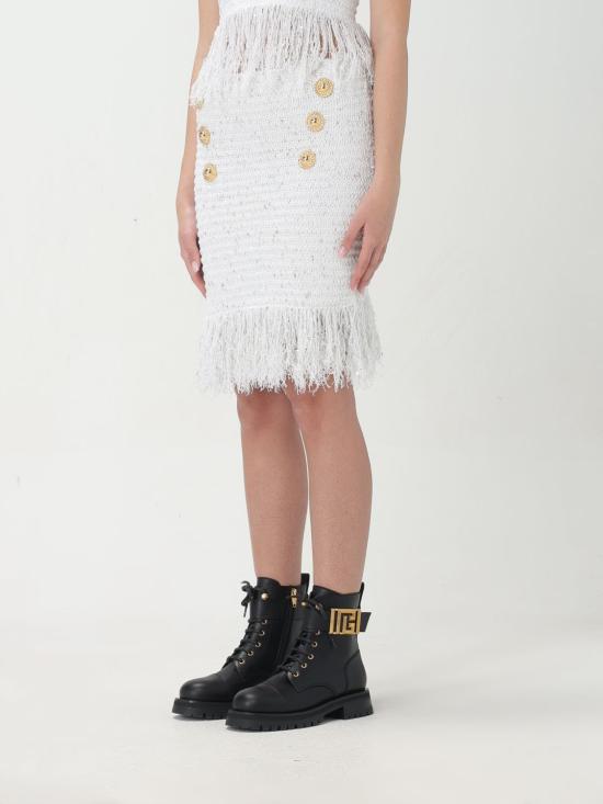 25FW 발망 스커트 CF1LB049KF46 GAD White - BALMAIN