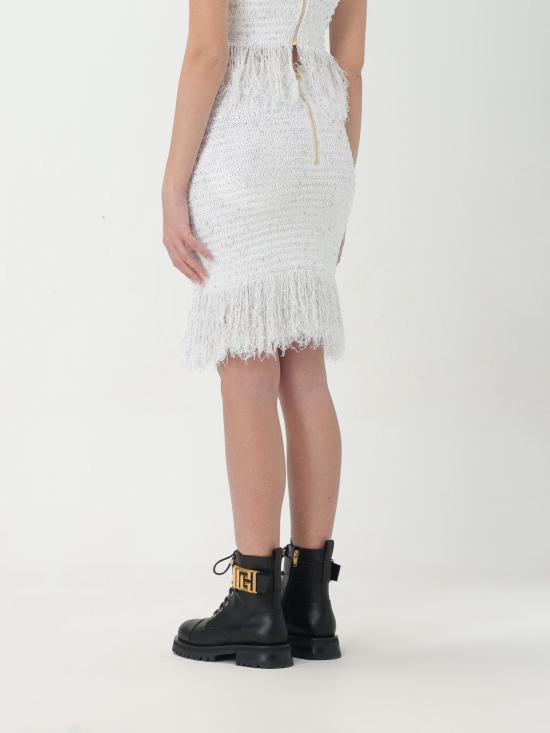 25FW 발망 스커트 CF1LB049KF46 GAD White - BALMAIN