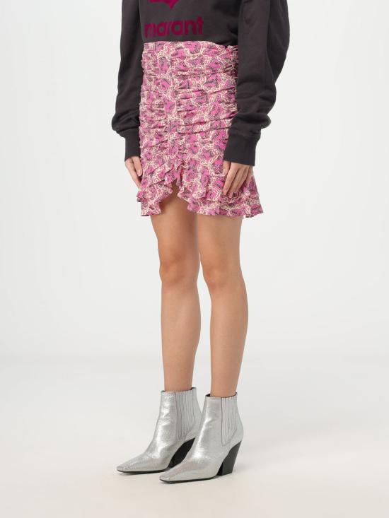 25FW 이자벨마랑 숏 스커트 JU0009FAA3J10I 40FA Fuchsia - ISABEL MARANT
