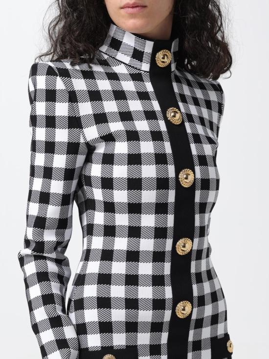 25FW 발망 숏 원피스 CF1R8019KF51 EAB White - BALMAIN