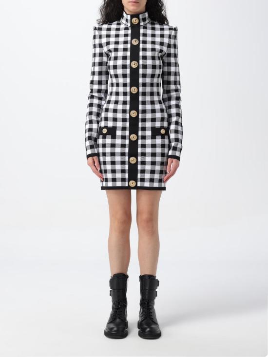 25FW 발망 숏 원피스 CF1R8019KF51 EAB White