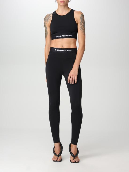  파코라반 팬츠 23AJPA288PA0092 P001 Black - PACO RABANNE