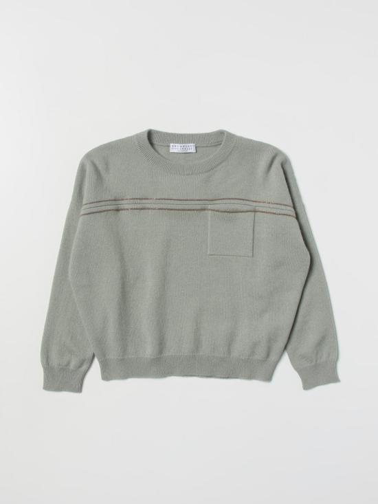 25FW [키즈] 브루넬로 쿠치넬리 풀오버 B12M12300 C9566 Green