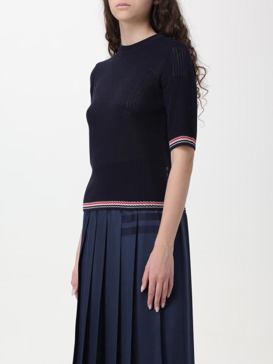  톰브라운 스웨터 FKA458AY3037 415 Blue - THOM BROWNE