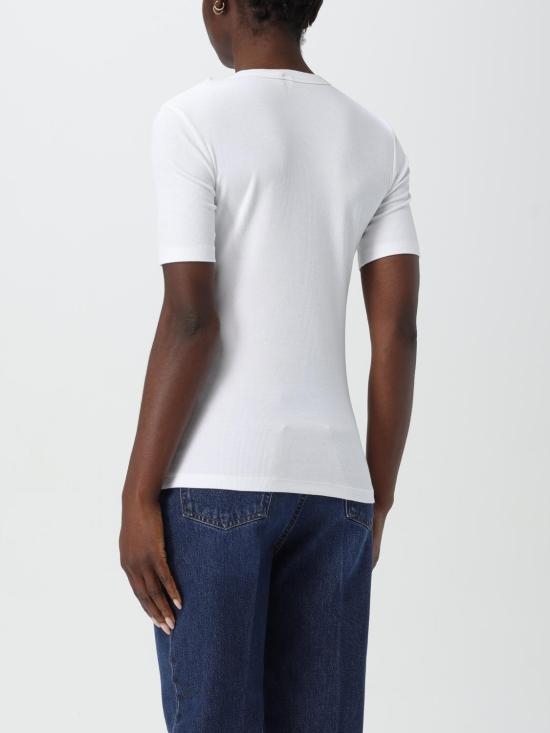 25SS 토템 반팔 티셔츠 243WRT0411FB0094 047 White - TOTEME