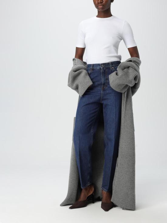 25SS 토템 반팔 티셔츠 243WRT0411FB0094 047 White - TOTEME