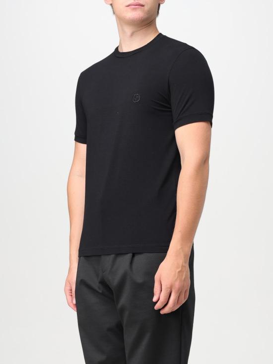 26SS 조르지오 아르마니 반팔 티셔츠 3GST52SJP4Z UC99 Black - GIORGIO ARMANI