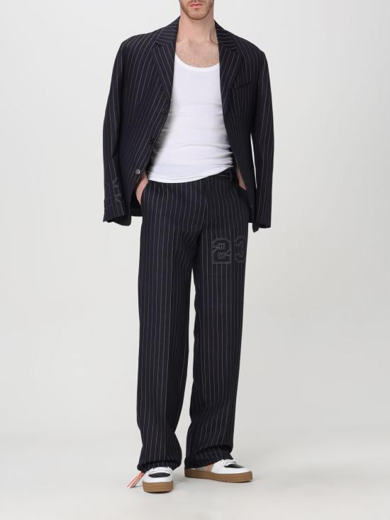 25FW 오프화이트 트레이닝/조거 팬츠 OMCO033S24FAB002 4747 Black - OFF WHITE