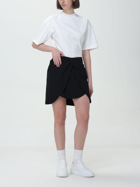  오프화이트 숏 스커트 OWCU009S24FAB001 1000 Black - OFF WHITE