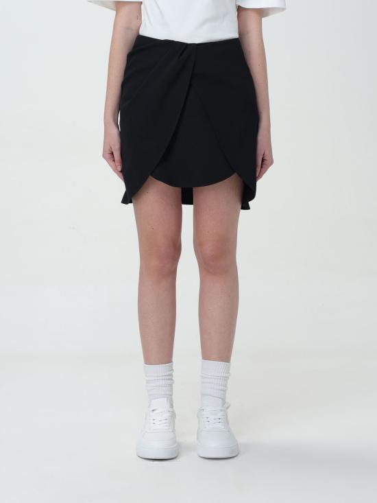  오프화이트 숏 스커트 OWCU009S24FAB001 1000 Black
