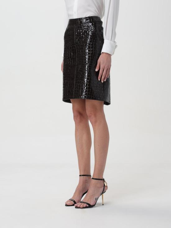 25FW 톰포드 스커트 GCL871LEX306 KB869 Black 1 - TOMFORD