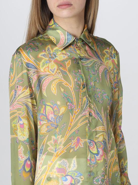  에트로 블라우스 1K8704772 500 Green - ETRO