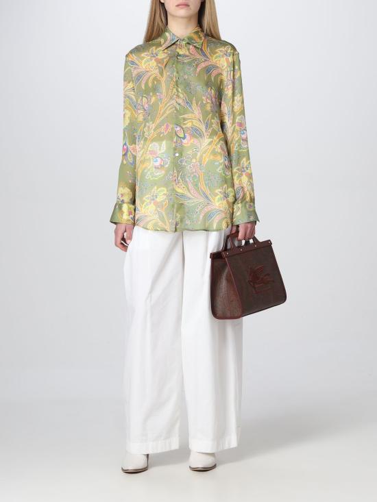  에트로 블라우스 1K8704772 500 Green - ETRO