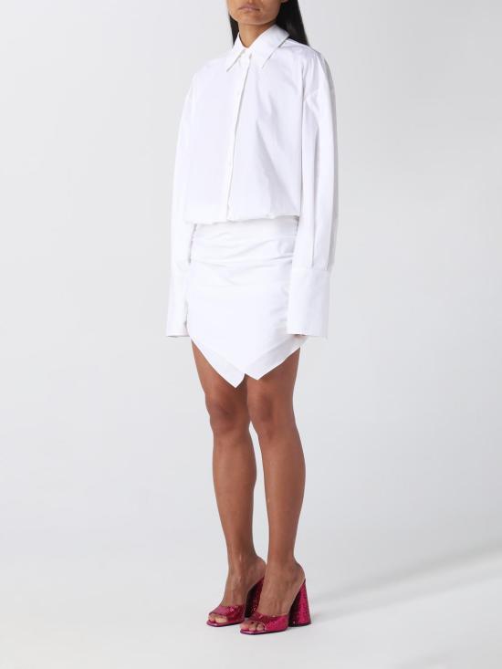  디 아티코 숏 원피스 231WCA158C052 001 White - THE ATTICO